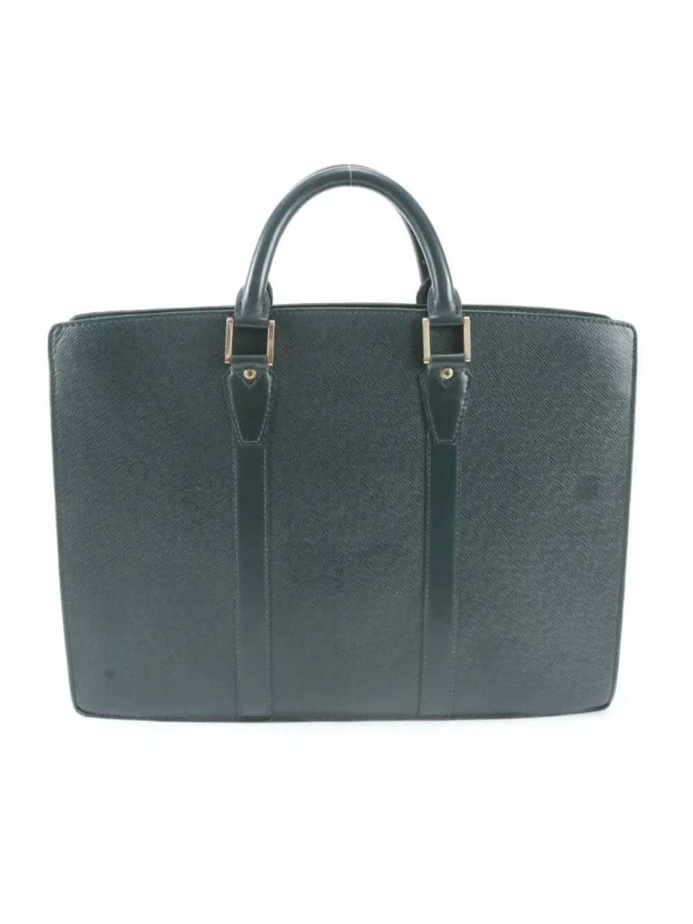 Louis Vuitton Taiga Porte Document Man Rosemary Leather Business Tote